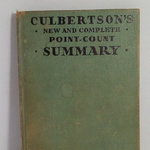Vintage 1950s Culbertson&#39;s New and Complete Point Count Summary Bridge Instructional Book