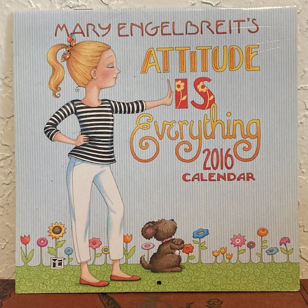 Cute Little Mary Engelbreit Calendar Attitude Ephemera for Crafting