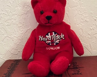 Cute Hard Rock London Collectible Bean Bag Bear-Rita Beara