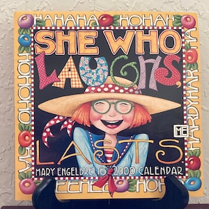 Vintage &quot;She Who Laughs Last&quot; Mary Englebreit Wall Calendar 2000
