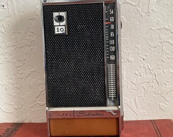 Neat Vintage Sears Silvertone Transistor Radio-Model 5214