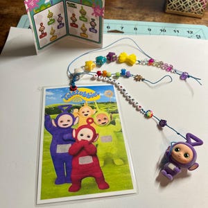 teletubbies featuring Tinky Winky  junk journal charm/bookmark