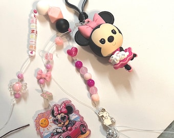 Minnie Mouse bag charm