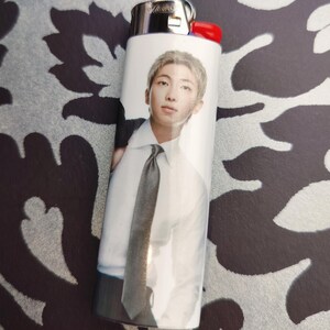 Custom Kpop BTS Inspired Bic Lighter, Laminated | Fan Made Collectible Gift RM