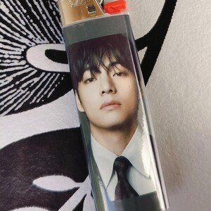 Custom Kpop BTS Inspired Bic Lighter, Laminated | Fan Made Collectible Gift V