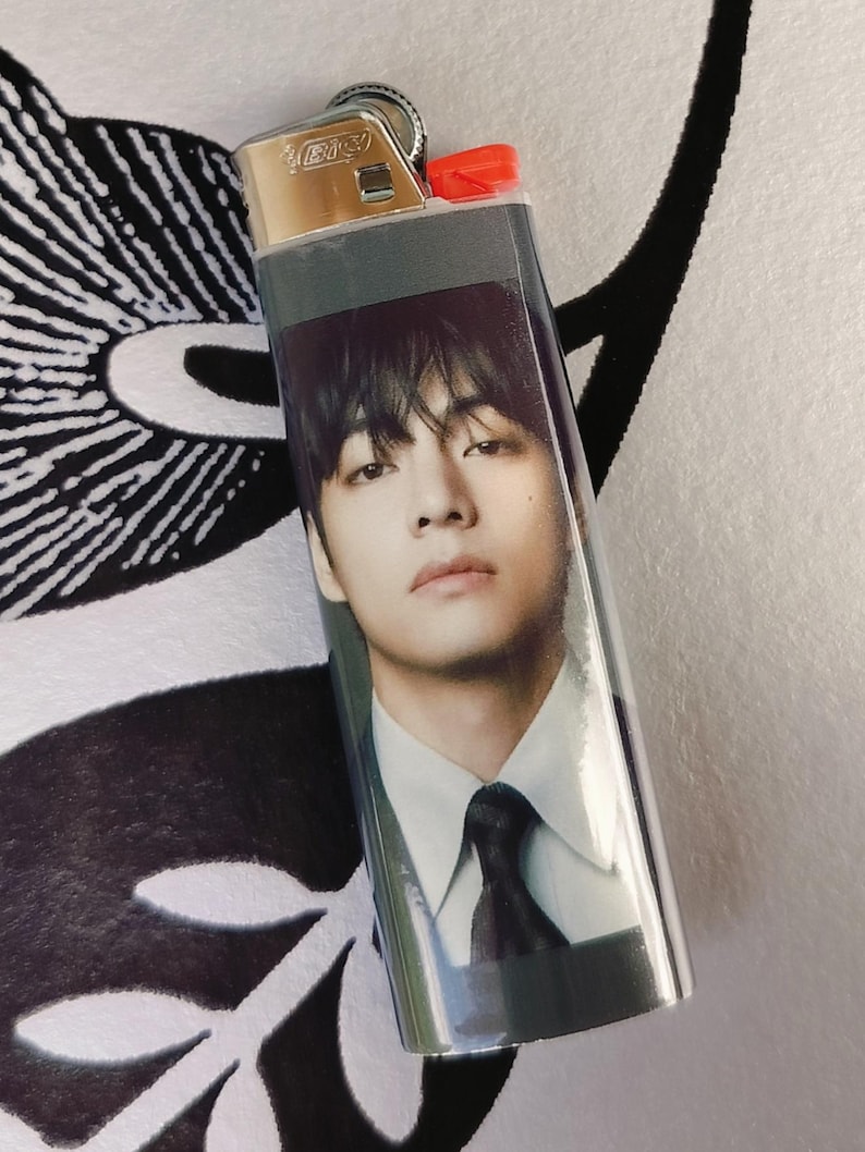 Custom Kpop BTS Inspired Bic Lighter, Laminated | Fan Made Collectible Gift V