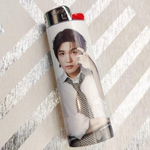 Custom Kpop BTS Inspired Bic Lighter, Laminated | Fan Made Collectible Gift Suga