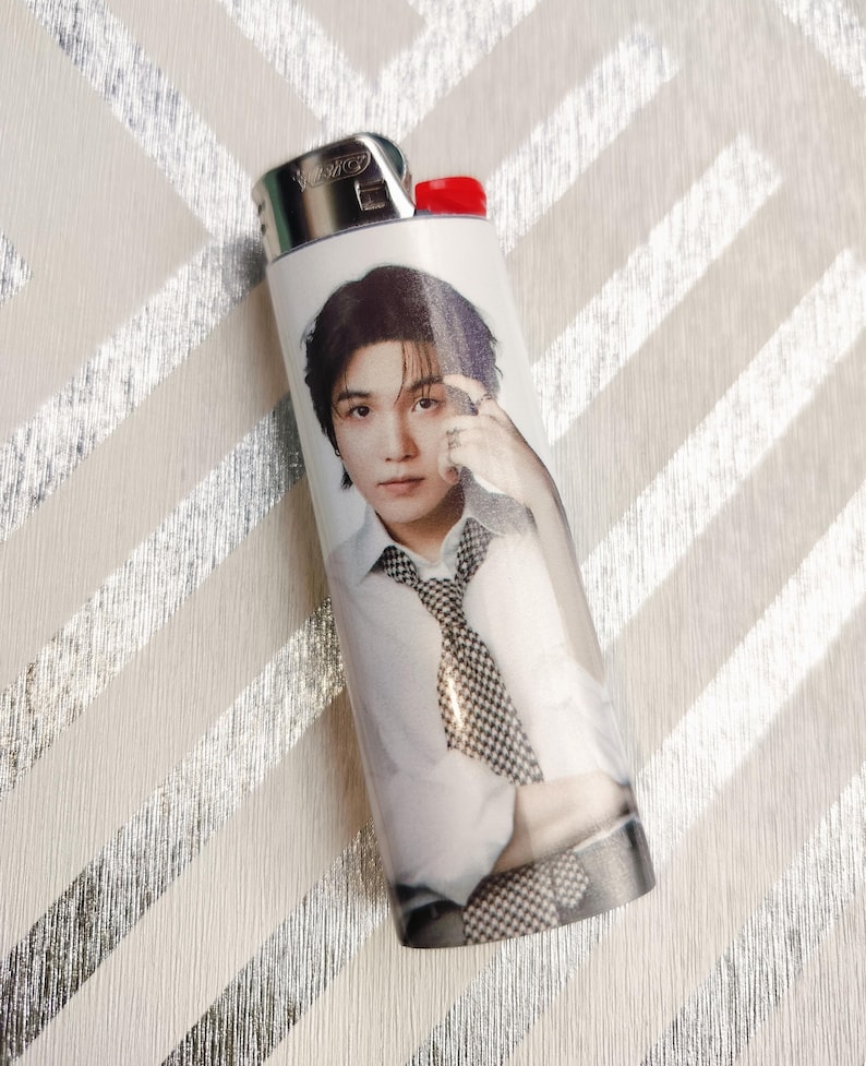 Custom Kpop BTS Inspired Bic Lighter, Laminated | Fan Made Collectible Gift Suga