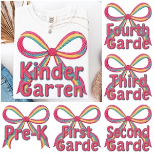Preppy Back to School Bundle PNG, Kokette Lehrer Erster Schultag Shirt Design, Girly karierte Sublimation, Pre-k 1st / 2nd / 3rd Grade