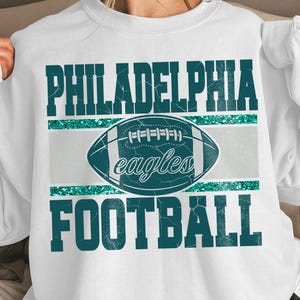 Philadelphia Eagles Retro Football PNG - Digital Download