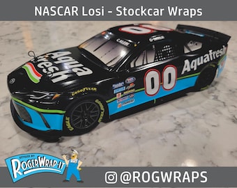 NASCAR LOSI Wrap - Custom MTO Replicas Toyota Camry Tundra Ford Mustang F150 T bird Chevy Camaro Silverado Lumina Monte Carlo Chevrolet