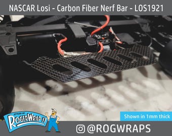Carbon Fiber Nerf bars for NASCAR Losi 1/12 Alternative Los-1921 - Grom Arma