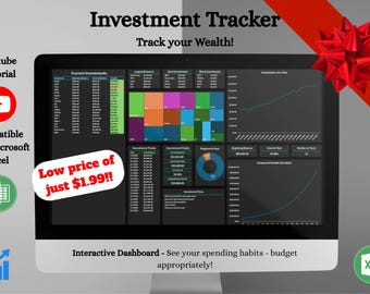 Personal Investment Tracker in Excel | Portfolio, Goals & Compound Growth
