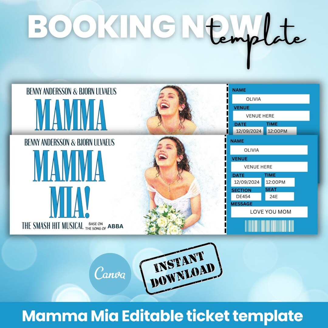Mamma Mia Broadway Ticket berraschungsoffenbarung Instant Download mamma-mia-broadway-ticket-berraschungsoffenbarung-instant-download