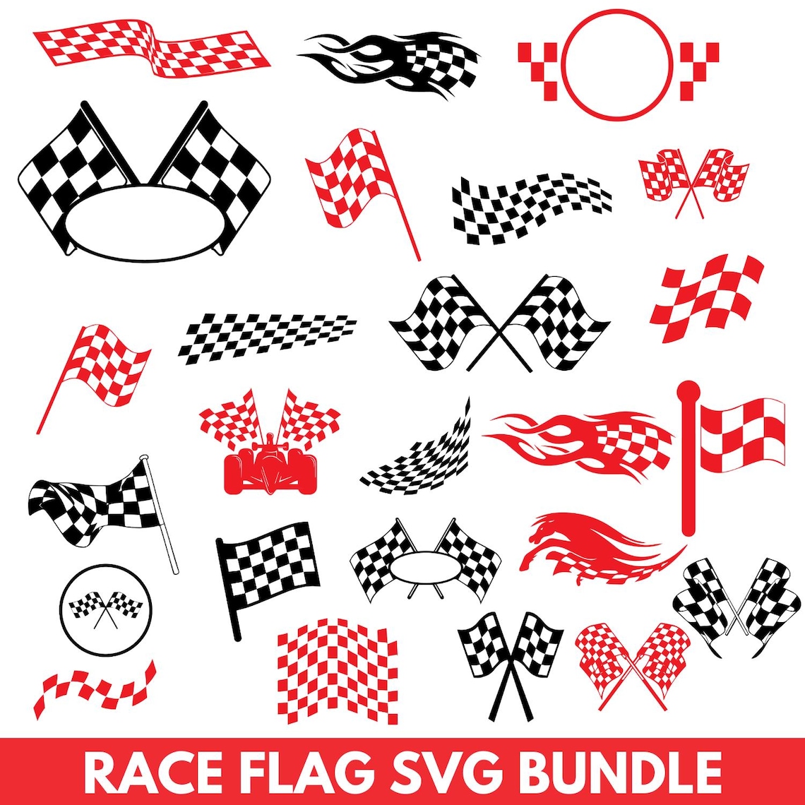 Race Flag Svg Bundle,racing Flag Svg,checkered Flag Svg,race Car ...