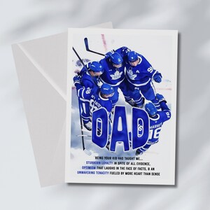 Carte pour la fête des pères - Fan des Maple Leafs de Toronto