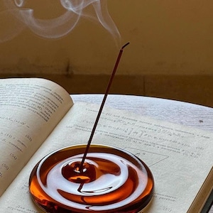 Incense Holder - Borosilicate Glass - Handmade - Elegant Aromatherapy & Home Decor