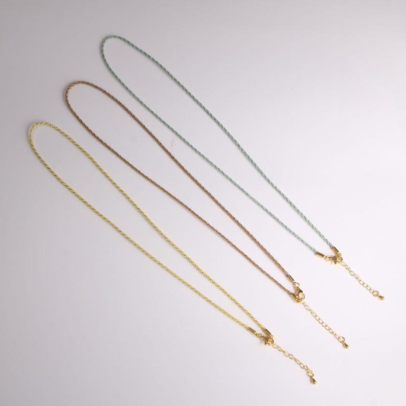 Necklace Rope Thread 1.5mm Braided Silky Rope Cord Necklace , Silk Cord Necklace, Necklace ...