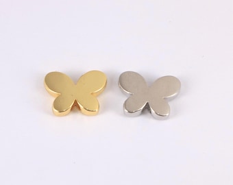 18K Gold Plated Butterfly Beads Charm,Insect Charm for DIY Jewelry Finding Necklace Bracelet