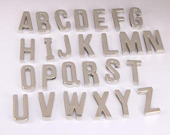 Silver Color letter Pendant, initial Charm Bracelet Necklace Accessories for DIY Jewelry Making Supply