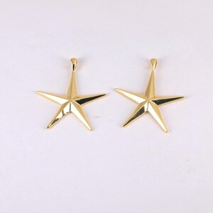 18K Gold-Plated Star Pendant, Ocean Starfish Pendant, Starfish Pendant,DIY Pendant Accessories