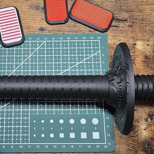 Dragon Sword Handle for Pool Noodle – 3D Printed PETG Grip, Assembled or DIY