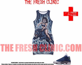 Jordan 13 Flint – Ungezähmte Ambitionen – Bodycon-Kleid