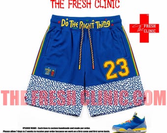 Jordan - son of mars- Do The Right thing - Custom Basketball Shorts - Low hype