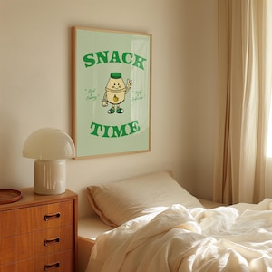 Niedliche Retro Bananen Milch Getränk Wandkunst Retro Küche Wandkunst Poster koreanische Getränke Kunst asiatisches Getränk druckbare Kunst digitaler Download Kunst