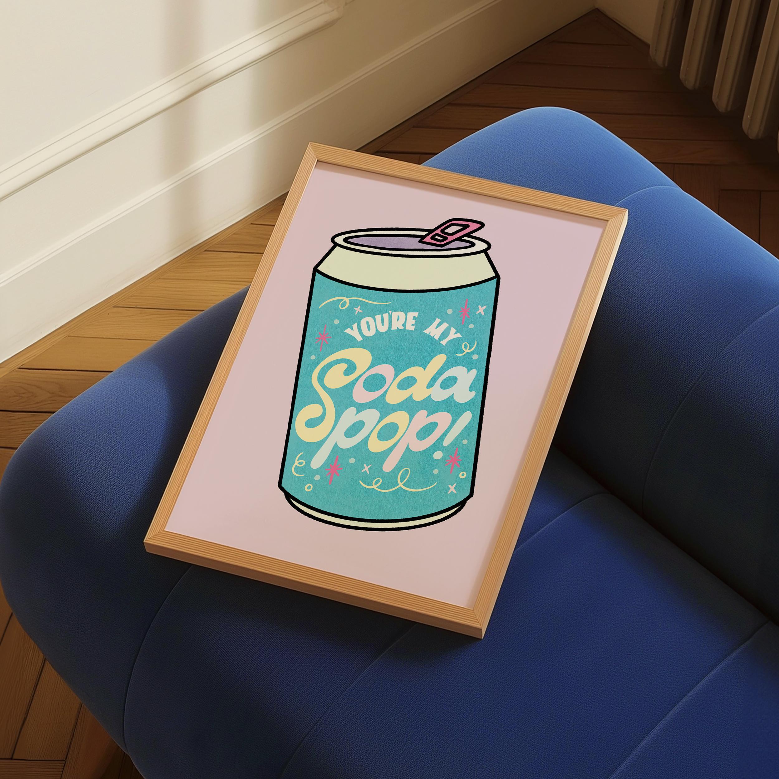 Soda Pop Art Print: Saja Boys Kpop Demon Hunters Inspired Kids