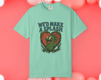 Swamp Monster Shirt - Retro Cartoon Valentines & Halloween Tee, Wed Make a Splash Graphic, Cute Couples Gift, Matching Anniversary Shirt