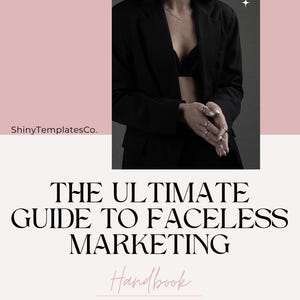 Faceless Marketing Guide E-Book Digital Book Digital Marketing E-Book Instant Download E-Book for Marketing Downloadable E Book