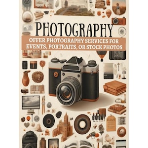 How To Become a Photographer Digital Ebook Guide Pdf Tutorial Guide Step by Step Guide PDF Guide Book Gift for Photographer