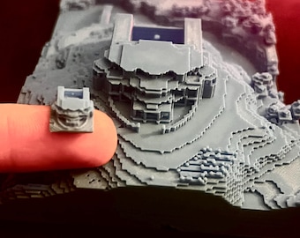 Custom 3d printed minecraft