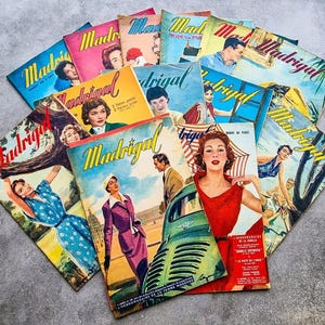 Vintage French Fashion Magazine &quot;Madrigal&quot; - Single or Bundle