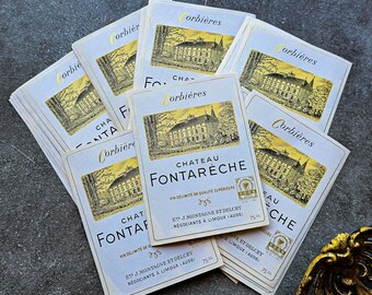 Vintage French Wine Labels - Sets of 10 labels