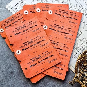 Lot d'étiquettes de pêche vintage françaises