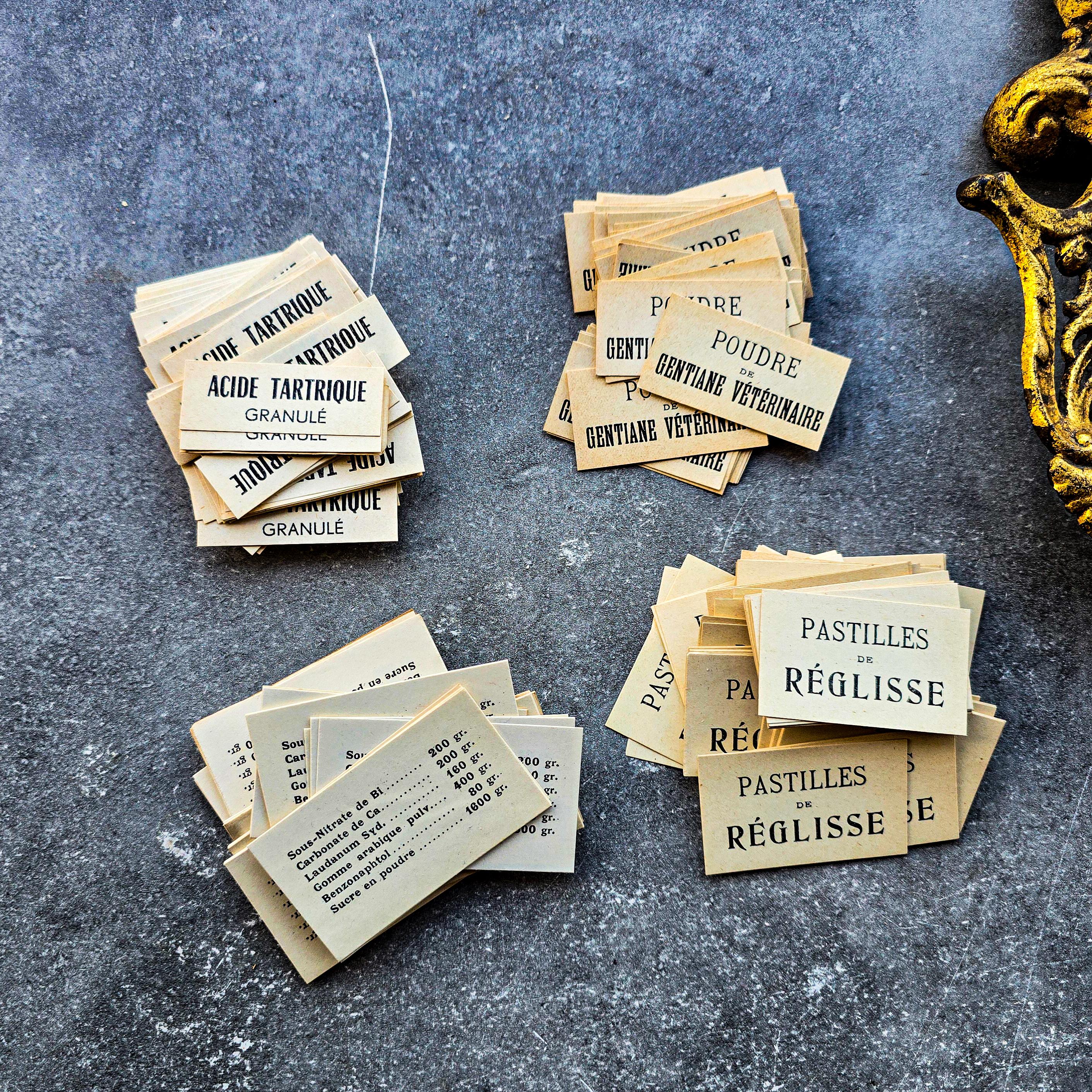 Antique French Pharmacy Label - Etsy
