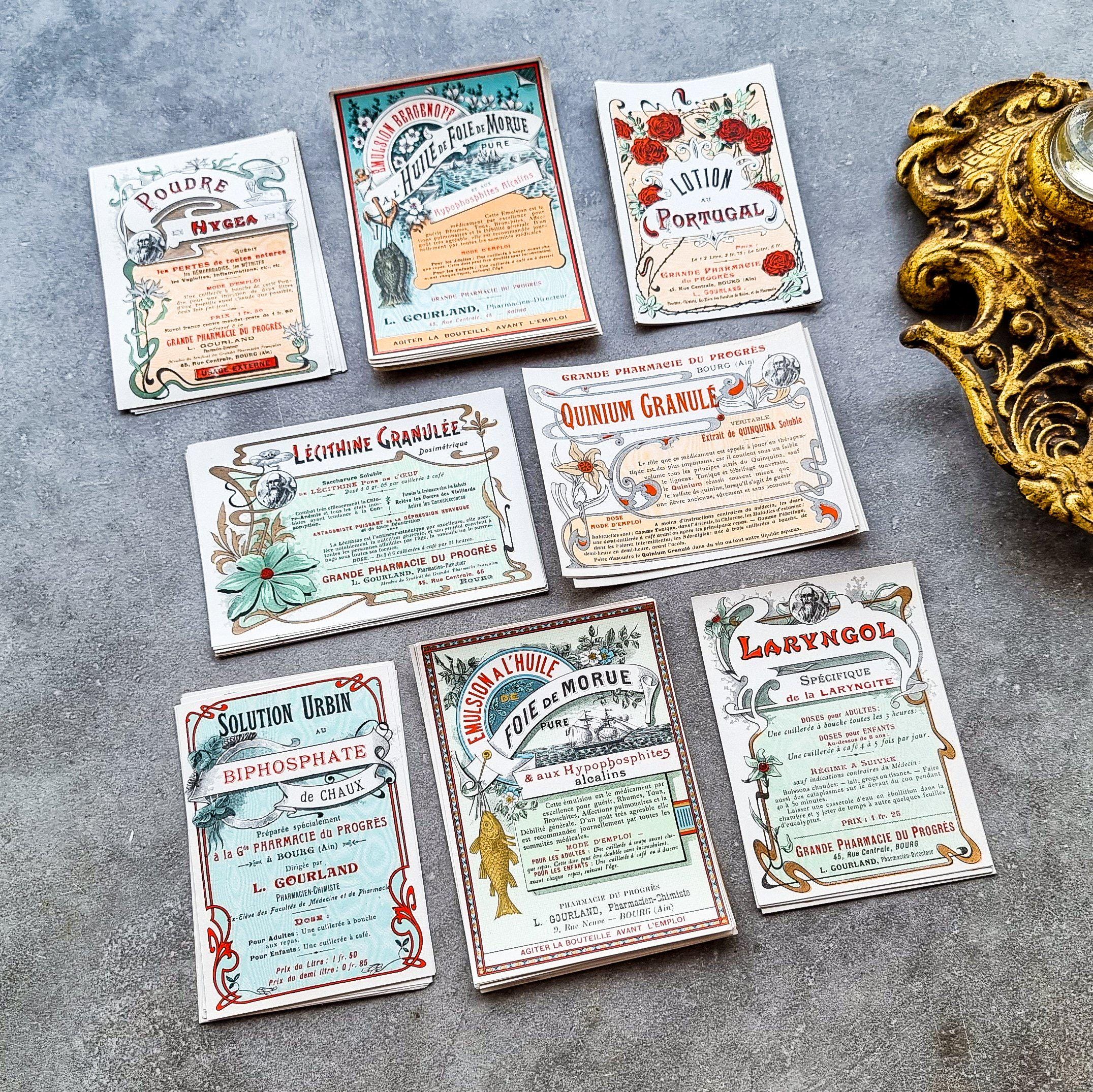 Old pharmacy labels - Etsy 日本