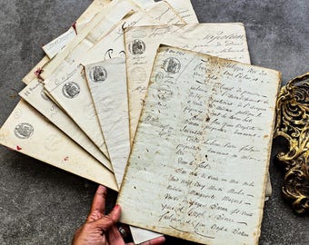 Antique French Document