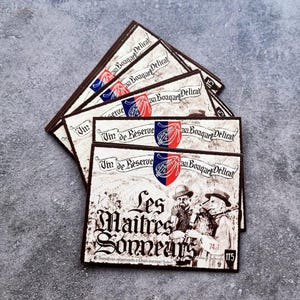 Vintage Franse wijnetiketten