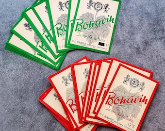 Vintage French Wine Labels - sets of 10