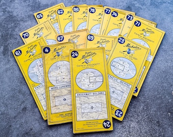 Vintage French Michelin Maps