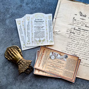 Vintage Franse apotheeketikettensets