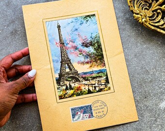Vintage French Philatelist Card