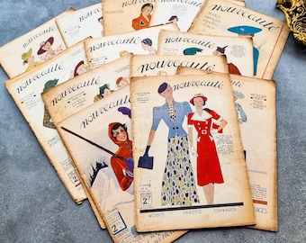 1890 年代のフランスの高級ブティックのアンティーク カタログ - 「A