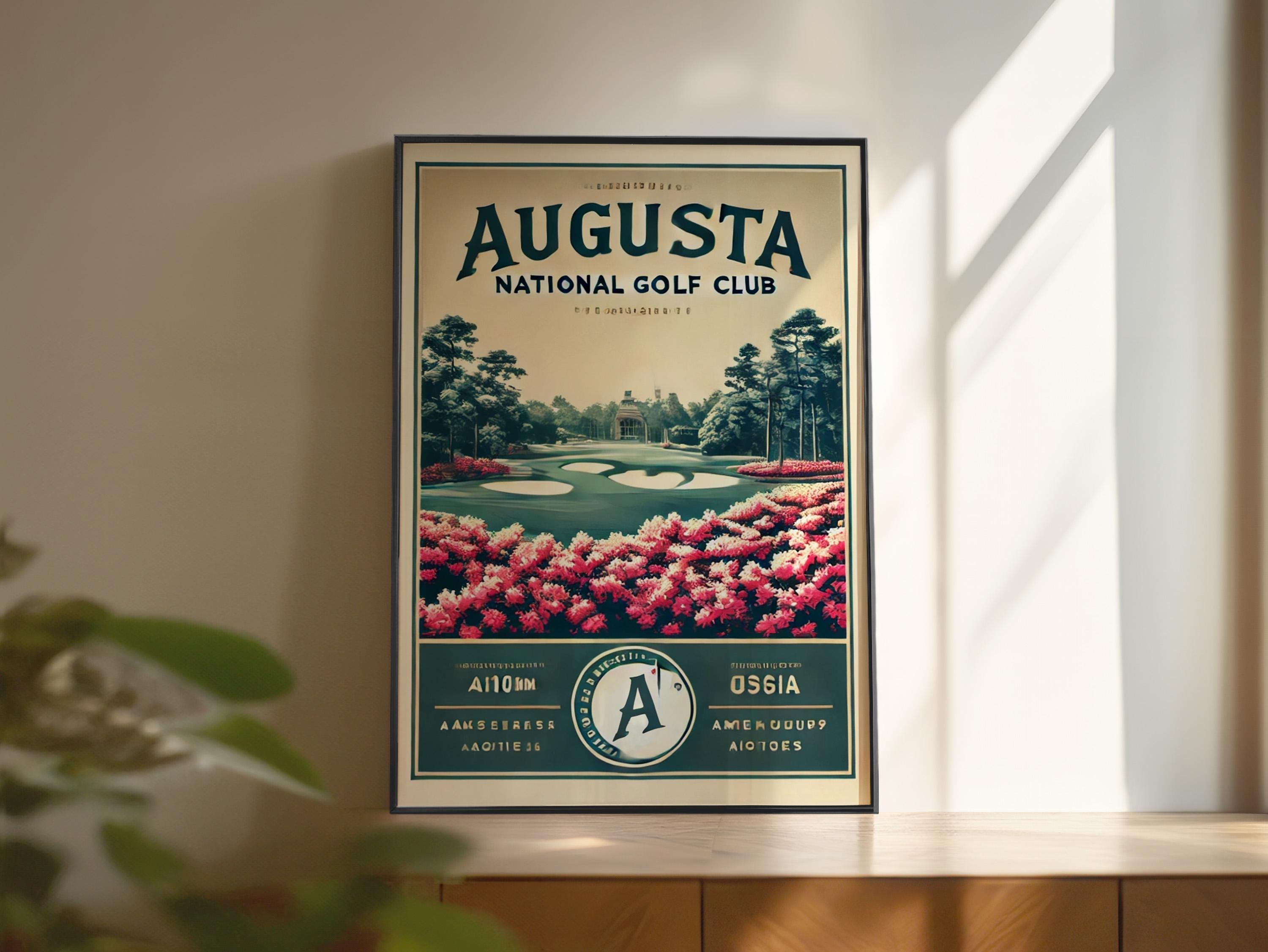 Augusta National Golf Course Wall Art – Vintage Poster Print – Golf ...