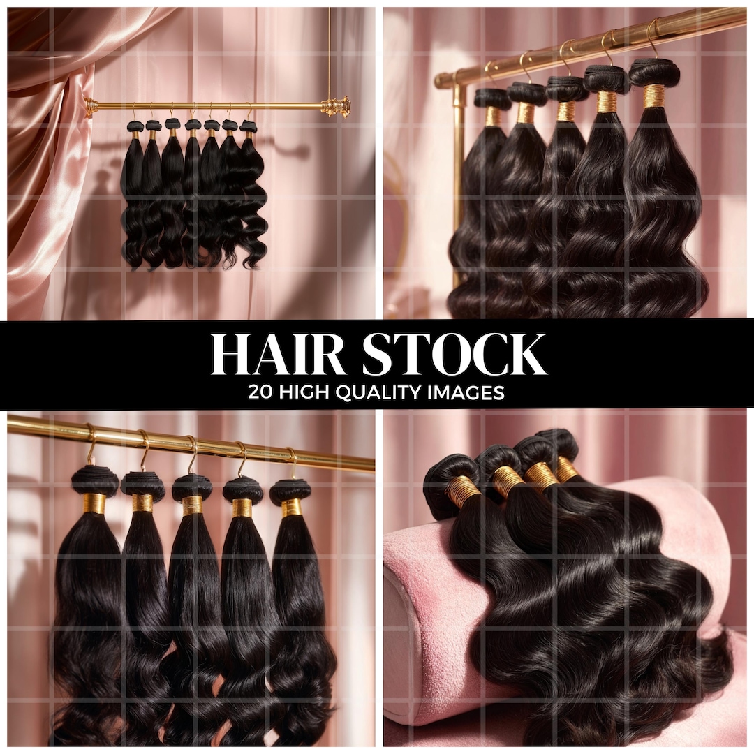 Hair Stock Bundles Photos: Beauty Branding (digital Download, 20 Images ...