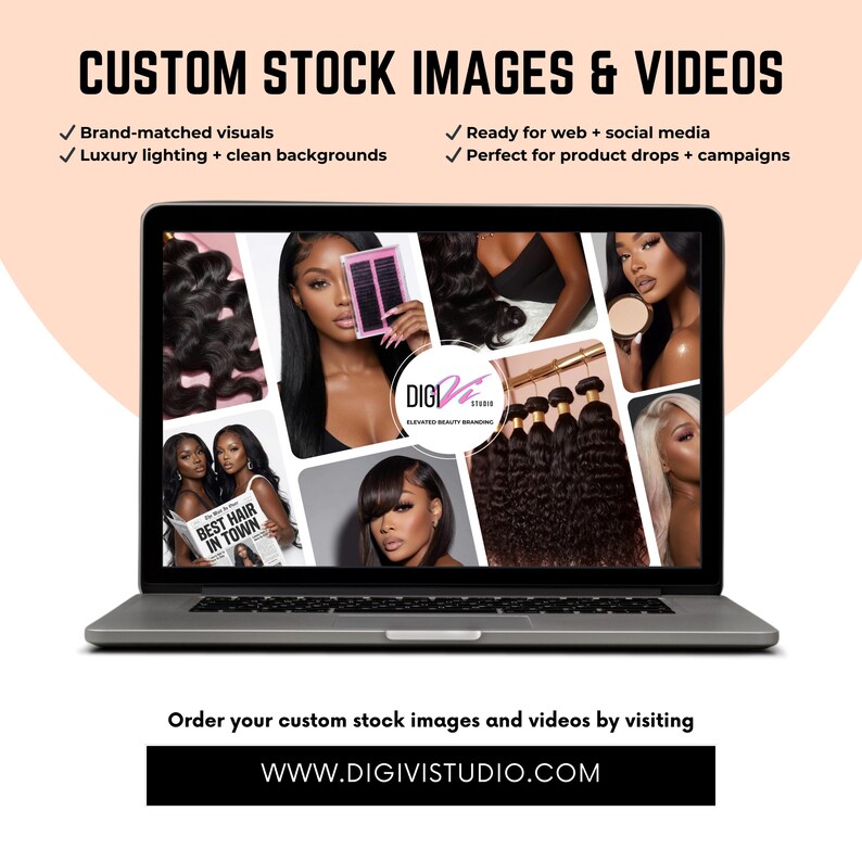 Luxus Haar Stock Photos, Beauty Business Bilder (Digitaler Download) Bild 3