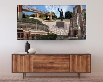 Neyland Stadium Art Print: UT Knoxville Vols Panorama